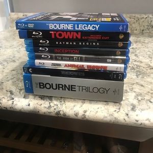 Blue Ray assorted videos.